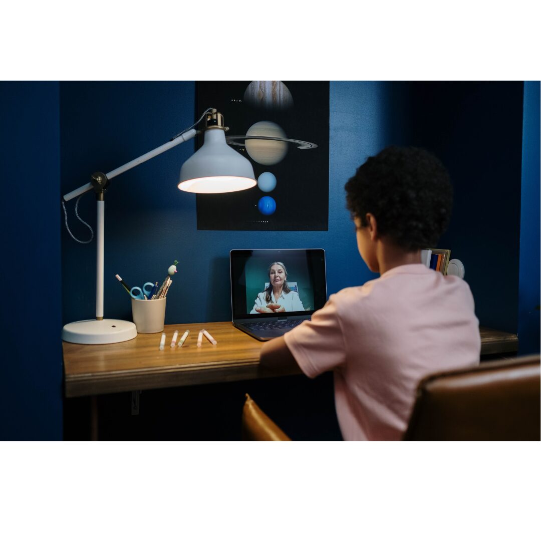 A Student taking Online Classes